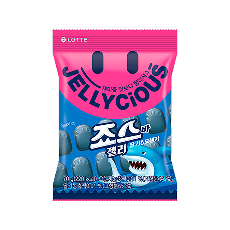 LOTTEWELLFOOD Jellycious Jaws Bar Jelly 70g x 32