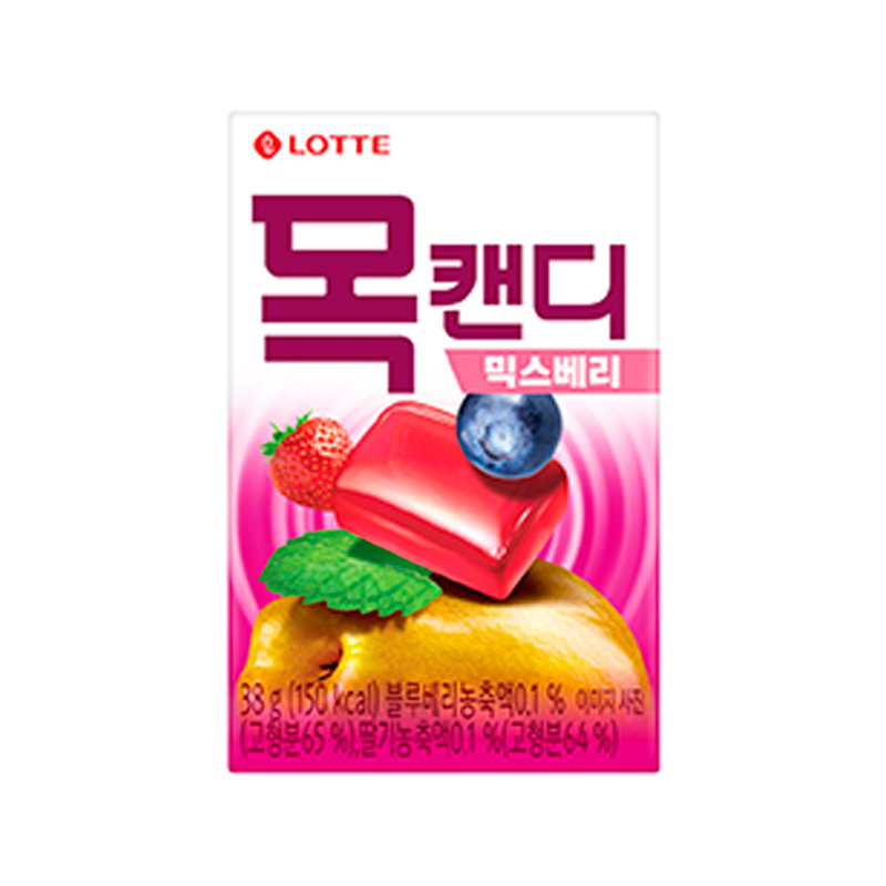 LOTTEWELLFOOD Throat Candy Mix Berry 38g x 96