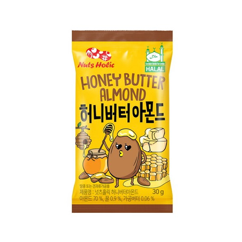 SUNMYUNG Nuts Holic Honey Butter Almond HALAL 30g x 160