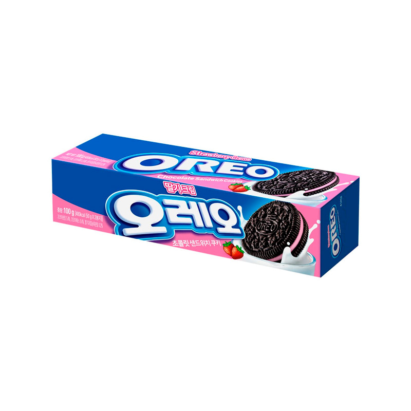 OREO Chocolate Sandwich Cookie Strawberry Cream 100g x 24