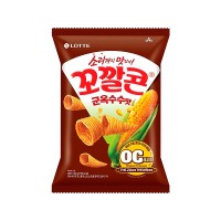 LOTTEWELLFOOD Cone Shaped Corn Snack Roasted Flavor 134g x 12