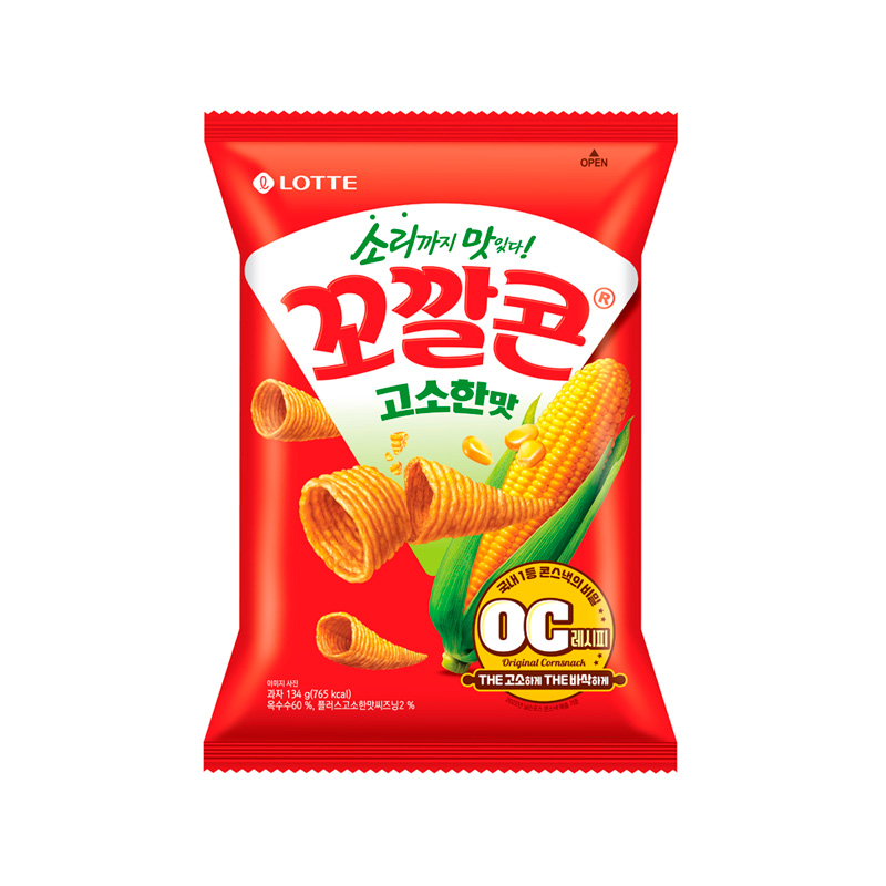 LOTTEWELLFOOD Kokkalcorn Savory Flavor 134g x 12
