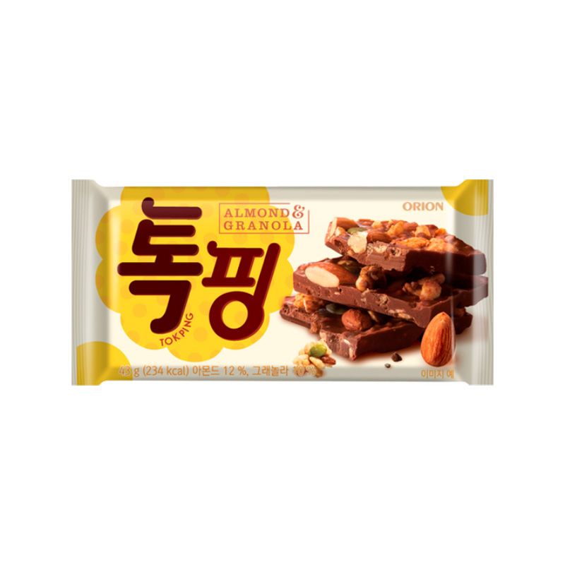 ORION Topping Chocolate Almond & Granola 43g x 40