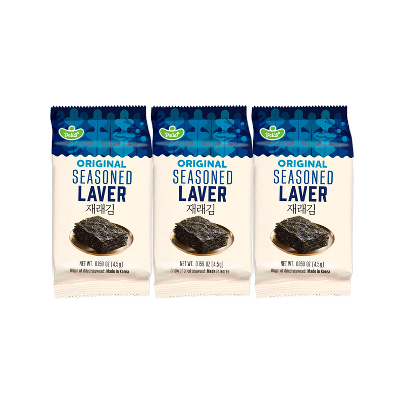 DELIEF Original Seasoned Laver HALAL 4.5g x 3p x 24