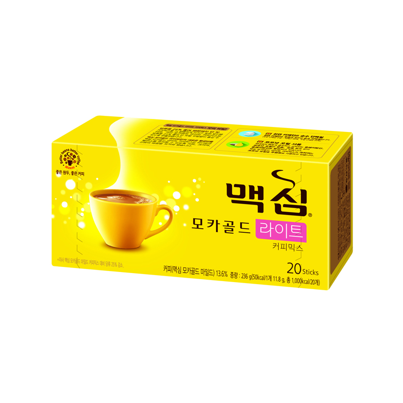 MAXIM Mocha Gold Light Coffee Mix 11.8g x 20p x 24