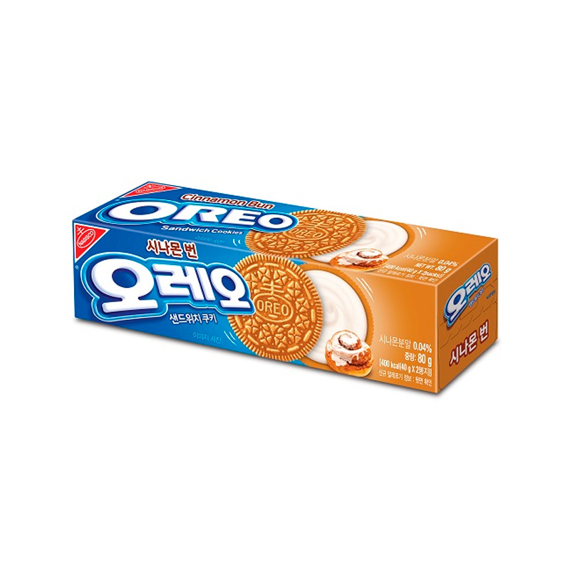 OREO Cinnamon Bun Sandwich Cookies 80g x 24