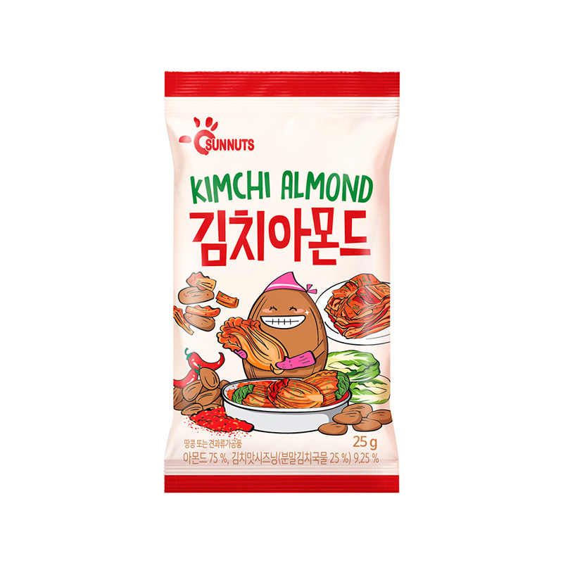 SUNMYUNG Nuts Holic Kimchi Almond HALAL 30g x 160