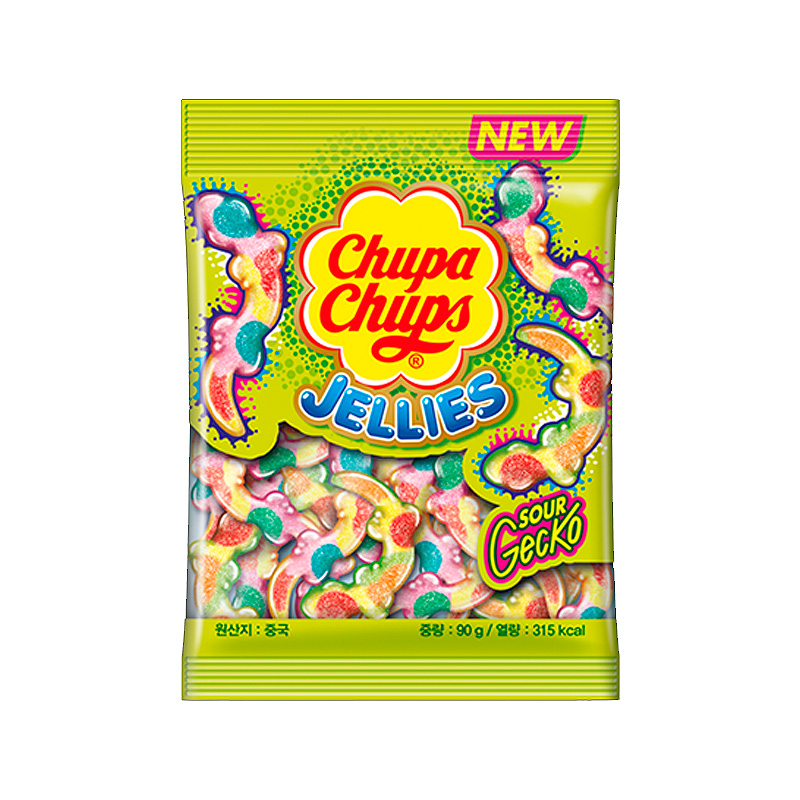CHUPA CHUPS Sour Gecko 90g x 48