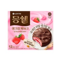 LOTTEWELLFOOD Monshell Fresh Cream Strawberry 408g x 8