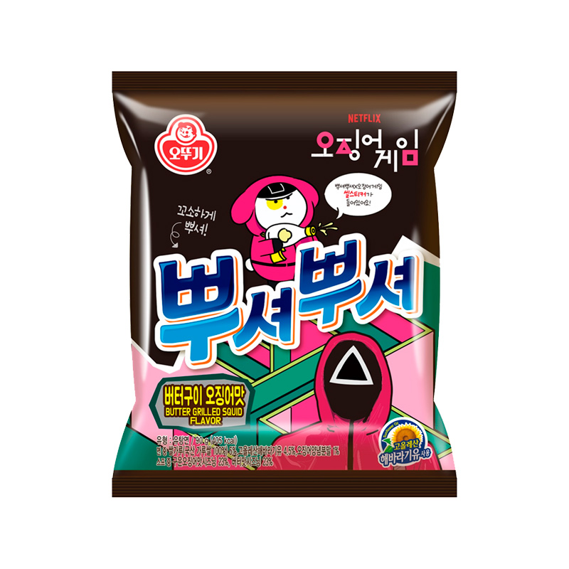 OTOKI Ppushu Ppushu Butter Grilled Squid Flavor 90g x 24