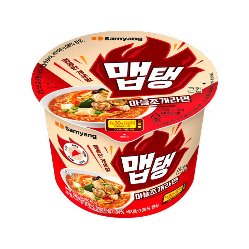 SAMYANG Spicy Garlic Clam Ramen Cup 110g x 16