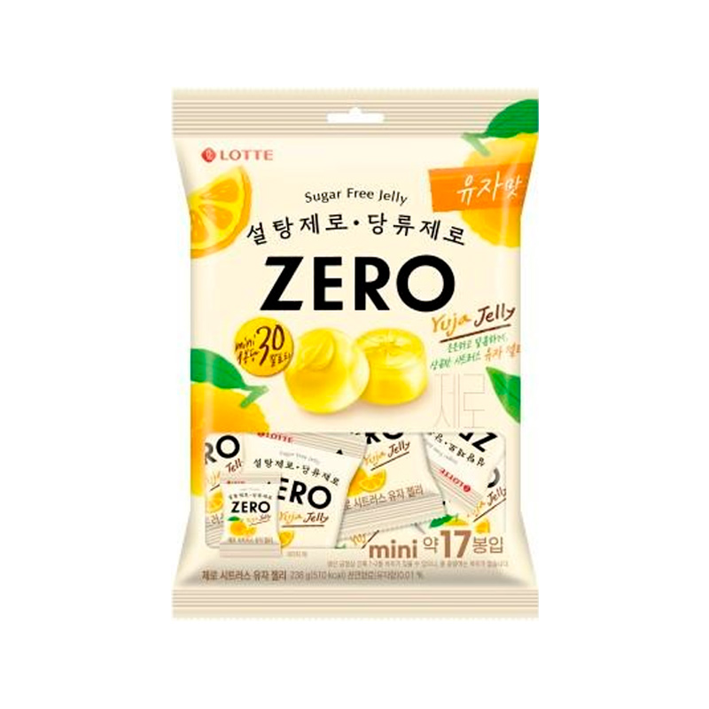 LOTTEWELLFOOD Zero Citrus Yuja Jelly 238g x 18