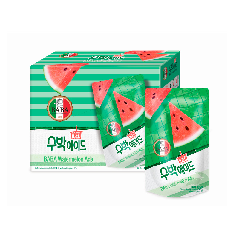 WOONGJIN Baba Watermelon Ade Pouch (E) 190ml x 50