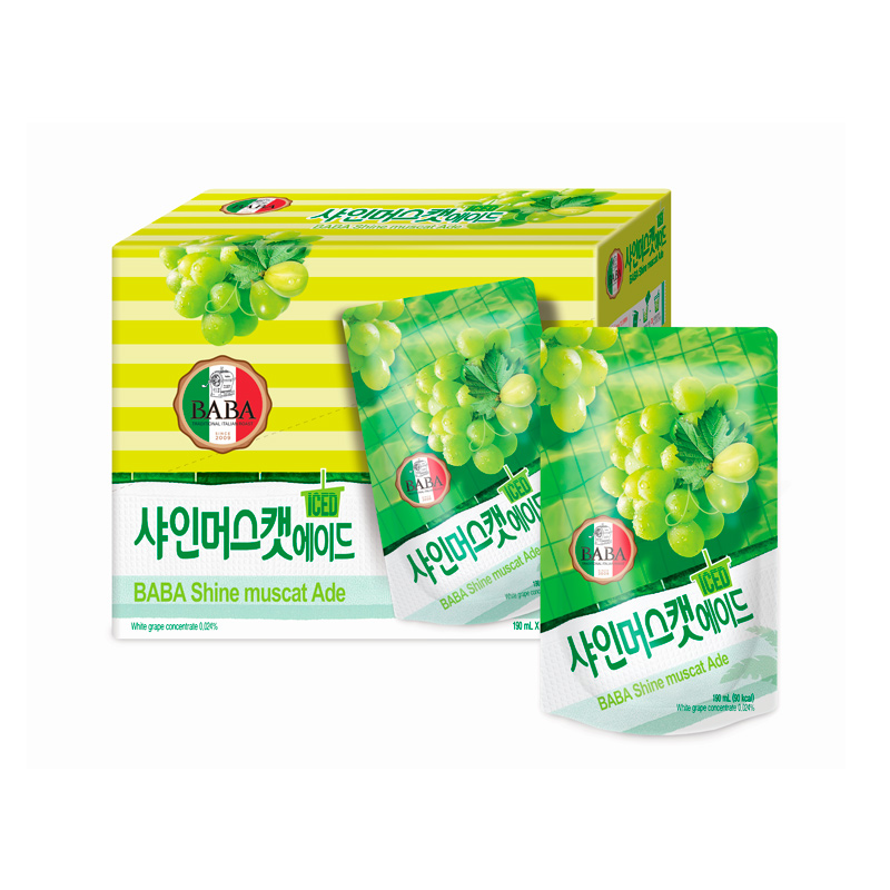 WOONGJIN Baba ShineMuscat Ade Pouch (E) 190ml x 50