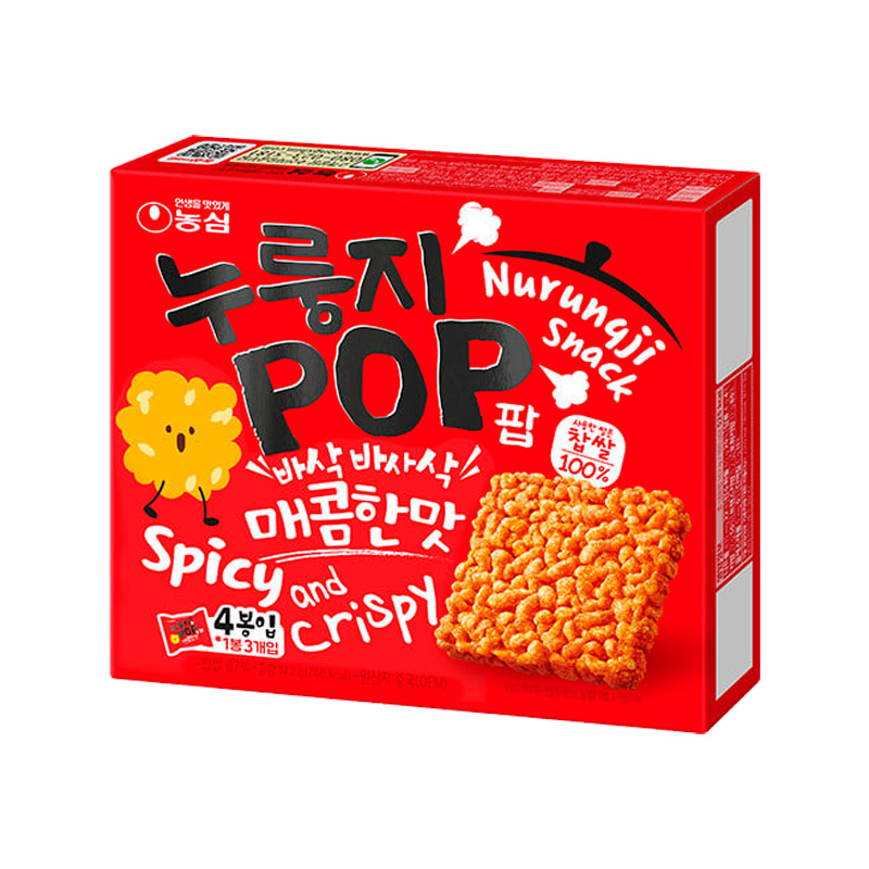 NONGSHIM Nurungi Snack Spicy and Crispy 142g x 16