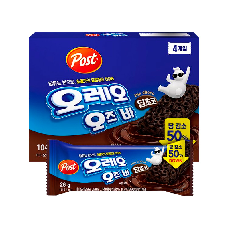 POST Oreo O's Bar Dip Choco 104g x 20