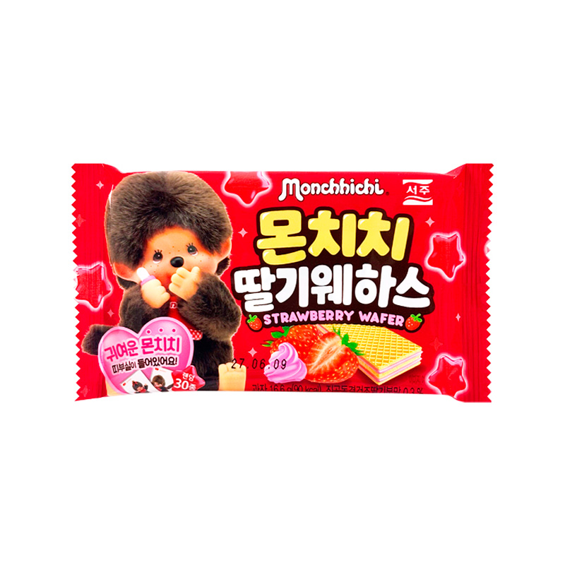 SEOJU Monchhichi Strawberry Wafer 16.6g x 112